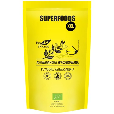 ASHWAGANDHA SPROSZKOWANA BIO 500 g - BIO PLANET ASHWAGANDHA SPROSZKOWANA BIO 500 g - BIO PLANET