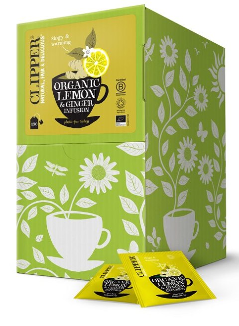 HERBATKA Z IMBIREM I CYTRYNĄ BIO (250 x 2,5 g) 625 g - CLIPPER HERBATKA Z IMBIREM I CYTRYNĄ BIO (250 x 2,5 g) 625 g - CLIPPER