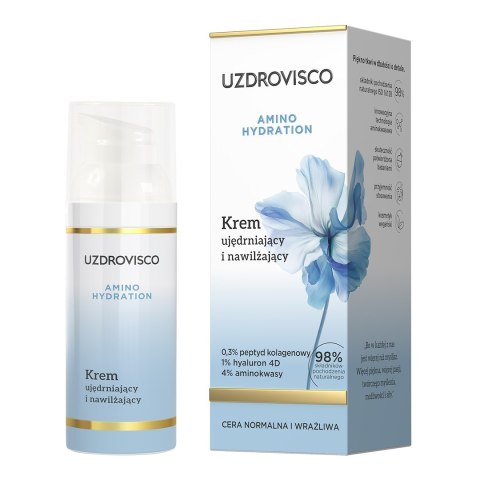 KREM DO TWARZY UJĘDRNAJĄCO - NAWILŻAJĄCY 50 ml - UZDROVISCO (AMINO HYDRATION) KREM DO TWARZY UJĘDRNAJĄCO - NAWILŻAJĄCY 50 ml - UZDROVISCO (AMINO HYDRATION)