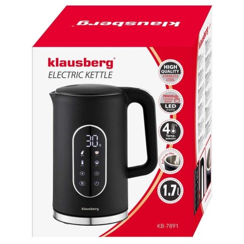 CZAJNIK ELEKTRYCZNY 1,7L KLAUSBERG KB-7891 LED REGULACJA TEMPERATURY CZAJNIK ELEKTRYCZNY 1,7L KLAUSBERG KB-7891 LED REGULACJA TEMPERATURY