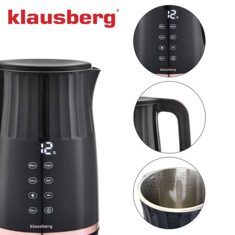 CZAJNIK ELEKTRYCZNY 1,7L KLAUSBERG KB-7896 LED REGULACJA TEMPERATURY CZAJNIK ELEKTRYCZNY 1,7L KLAUSBERG KB-7896 LED REGULACJA TEMPERATURY
