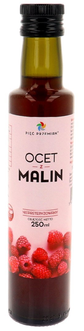 OCET MALINOWY BEZGLUTENOWY 250 ml - PIĘĆ PRZEMIAN OCET MALINOWY BEZGLUTENOWY 250 ml - PIĘĆ PRZEMIAN