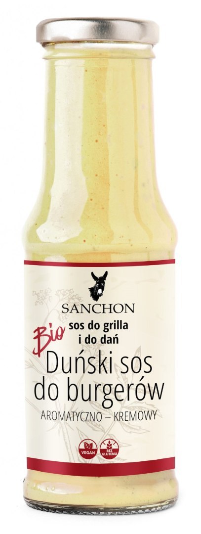 SOS DO BURGERÓW BEZGLUTENOWY BIO 210 ml - SANCHON SOS DO BURGERÓW BEZGLUTENOWY BIO 210 ml - SANCHON