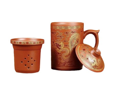 Kubek z zaparzaczem i przykrywką /smok/