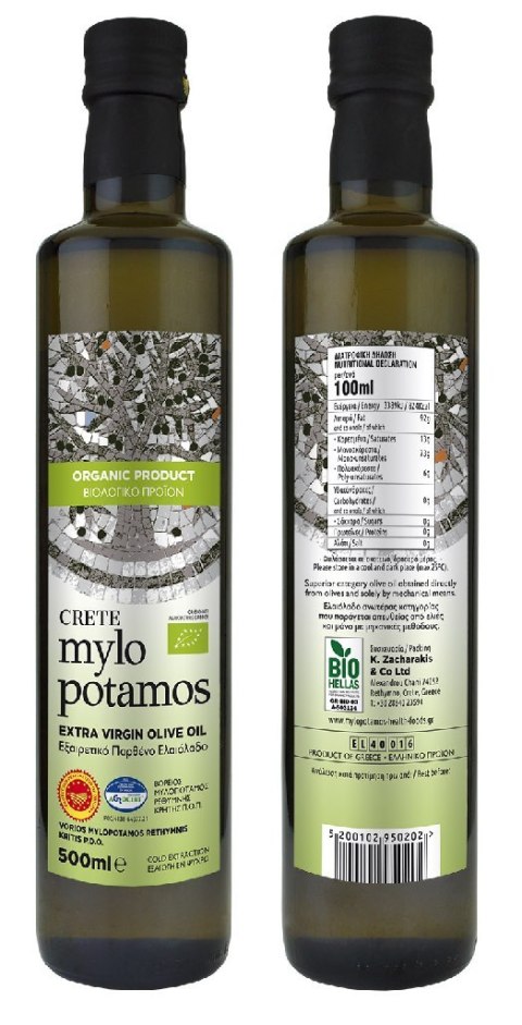 OLIWA Z OLIWEK EXTRA VIRGIN BIO 500 ml - MYLOPOTAMOS