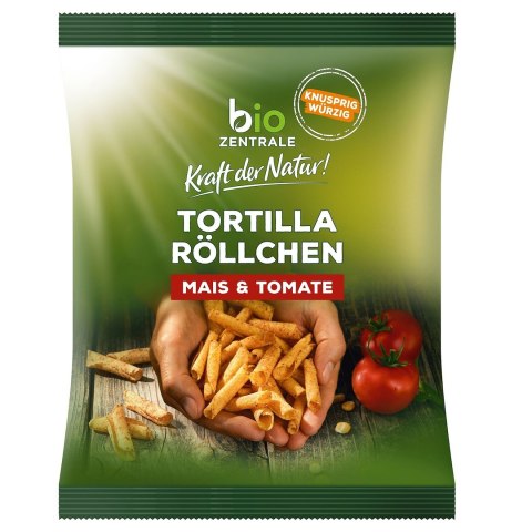 CHIPSY TORTILLA RURKA POMIDOROWE BEZGLUTENOWE BIO 125 g - BIO ZENTRALE