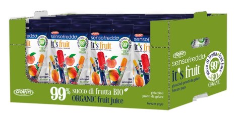 LODY OWOCOWE DO ZAMROŻENIA BEZGLUTENOWE BIO (10 x 40 ml) 400 ml - SENSOFREDDO (DOLFIN)