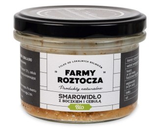 SMAROWIDŁO Z BOCZKIEM I CEBULĄ BIO 180 g (SŁOIK) - FARMY ROZTOCZA