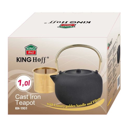 ZAPARZACZ ŻELIWNY IMBRYK 1L Z FILTREM KINGHOFF KH-1931