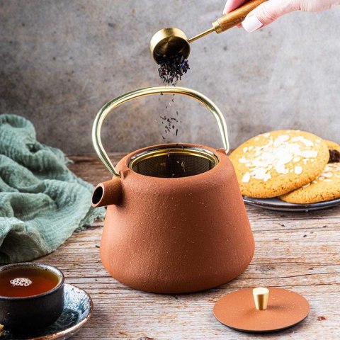 ZAPARZACZ ŻELIWNY IMBRYK 1L Z FILTREM KINGHOFF KH-1934