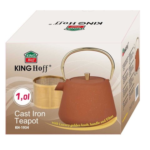 ZAPARZACZ ŻELIWNY IMBRYK 1L Z FILTREM KINGHOFF KH-1934