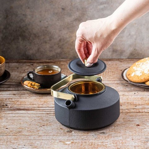 ZAPARZACZ ŻELIWNY IMBRYK 1L Z FILTREM KINGHOFF KH-1935