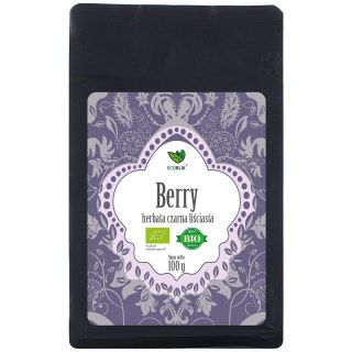 HERBATA CZARNA LIŚCIASTA OWOCE LEŚNE BIO 100 g - ECOBLIK