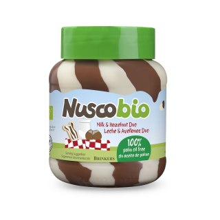 KREM DUO ORZECHOWO - KAKAOWO - MLECZNY BIO 400 g - NUSCOBIO