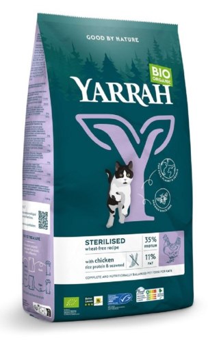 (DLA KOTA WYSTERYLIZOWANEGO) KARMA Z KURCZAKIEM I ŚLEDZIEM BIO 700 g - YARRAH