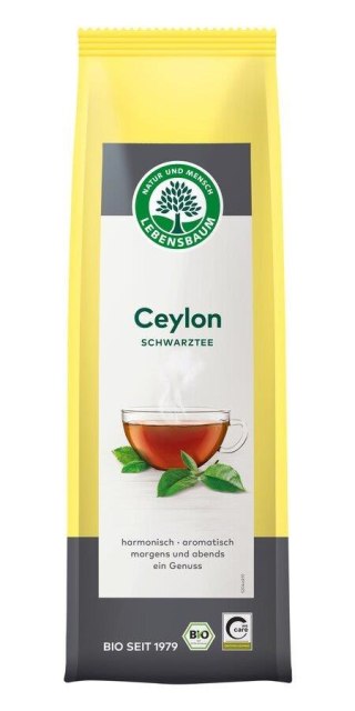 HERBATA CZARNA LIŚCIASTA CEJLOŃSKA BIO 75 g - LEBENSBAUM