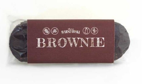 BATON BROWNIE BEZGLUTENOWY 50 g - WARSZAWSKI