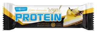 BATON PROTEINOWY O SMAKU SERNIKA CYTRYNOWEGO W POLEWIE BIAŁEJ BEZGLUTENOWY 60 g - MAXSPORT