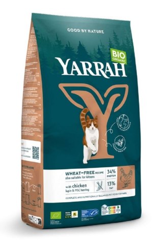 (DLA KOTA I KOCIĄT) KARMA Z KURCZAKIEM I GROSZKIEM BIO 800 g - YARRAH