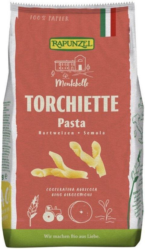 MAKARON (SEMOLINOWY) TORCHIETTE BIO 500 g - RAPUNZEL
