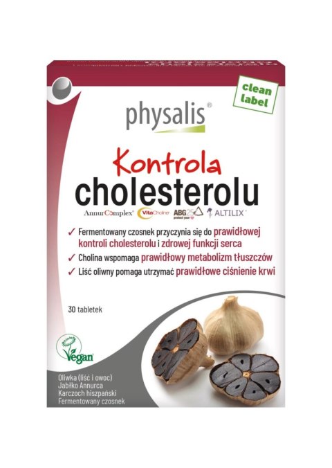 TABLETKI NA KONTROLĘ CHOLESTEROLU 30 szt. - PHYSALIS