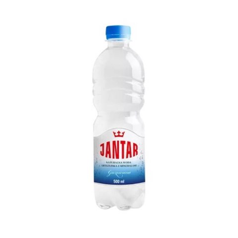 WODA ŹRÓDLANA ŚREDNIOZMINERALIZOWANA GAZOWANA 500 ml - JANTAR