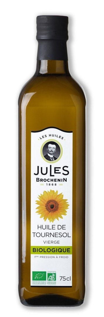 OLEJ SŁONECZNIKOWY TŁOCZONY NA ZIMNO BIO 750 ml - JULES BROCHENIN
