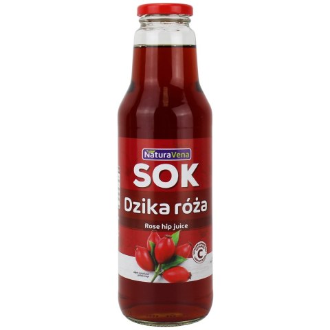SOK Z DZIKIEJ RÓŻY 100 % 750 ml - NATURAVENA