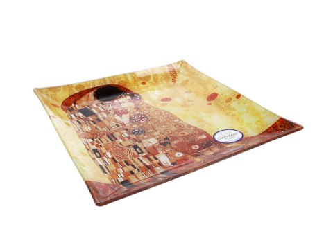 Talerz dekoracyjny - G. Klimt, Pocałunek 30x30cm