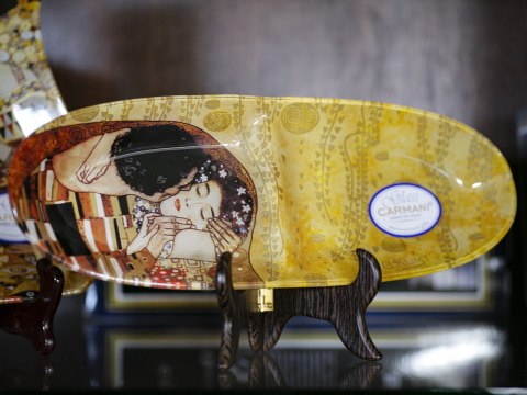 Talerz dekoracyjny - G. Klimt, Pocałunek