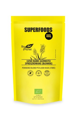 ŁUSKI BABKI JAJOWATEJ SPROSZKOWANE (BŁONNIK) BIO 600 g - BIO PLANET SUPERFOODS