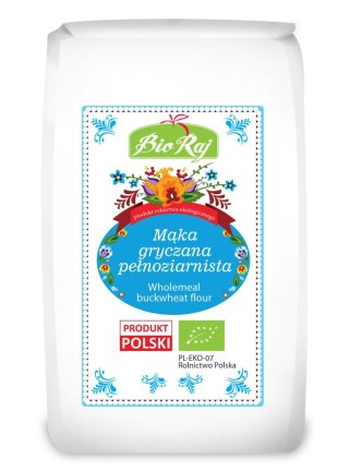 MĄKA GRYCZANA PEŁNOZIARNISTA BIO (POLSKA) 600 g - BIO RAJ