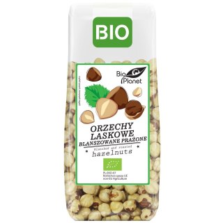 ORZECHY LASKOWE BLANSZOWANE PRAŻONE BIO 100 g - BIO PLANET