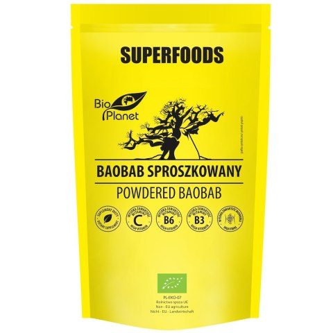 BAOBAB SPROSZKOWANY BIO 150 g - BIO PLANET SUPERFOODS