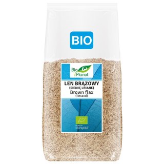 LEN BRĄZOWY (SIEMIĘ LNIANE) BIO 400 g - BIO PLANET