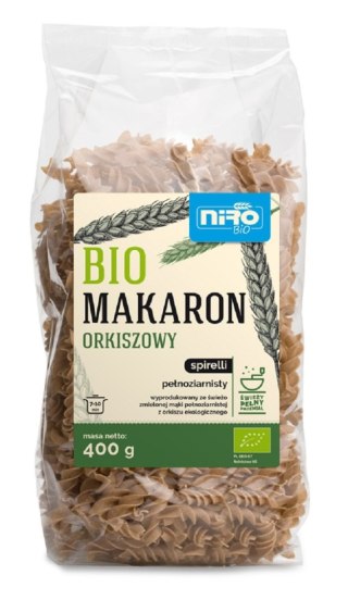 MAKARON (ORKISZOWY RAZOWY) SPIRELLI BIO 400 g - NIRO