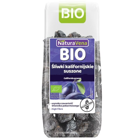 ŚLIWKI KALIFORNIJSKIE SUSZONE BEZGLUTENOWE BIO 200 g - NATURAVENA