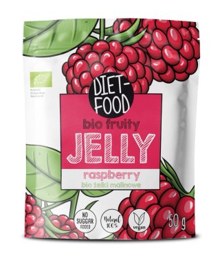 ŻELKI MALINOWE BEZ ŻELATYNY BIO 50 g - DIET-FOOD
