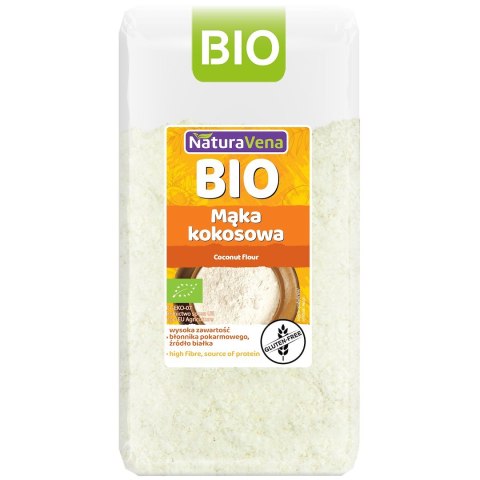 MĄKA KOKOSOWA BEZGLUTENOWA BIO 500 g - NATURAVENA