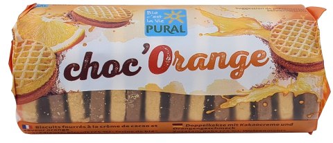 CIASTKA MARKIZY MINI Z KREMEM KAKAO - POMARAŃCZA BIO 85 g - PURAL