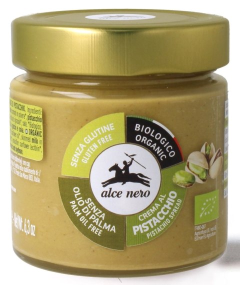 KREM PISTACJOWY BEZGLUTENOWY BIO 180 g - ALCE NERO