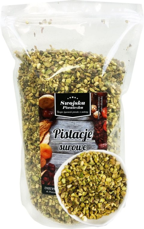PISTACJE SUROWE NIESOLONE KOSTKA 500g SWOJSKA PIWNICZKA