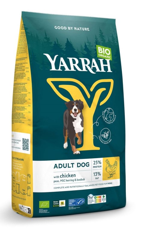 (DLA PSA DOROSŁEGO) KARMA Z KURCZAKIEM BIO 2 kg - YARRAH