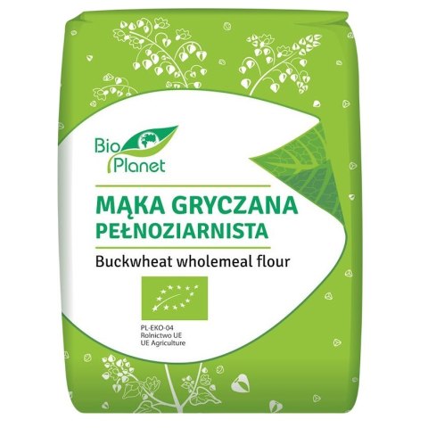 BIO PLANET Mąka gryczana pełnoziarnista BIO 1kg