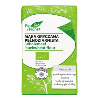 BIO PLANET Mąka gryczana pełnoziarnista BIO 500g