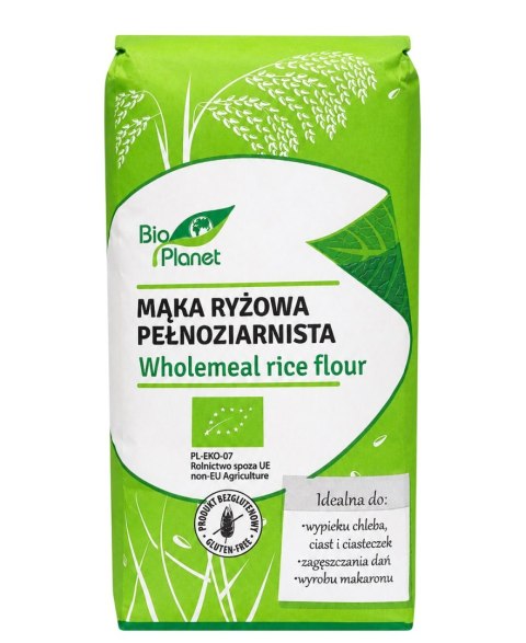 BIO PLANET Mąka ryżowa pełnoziarnista BIO 500g
