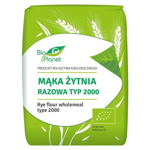 BIO PLANET Mąka żytnia razowa typ 2000 BIO 1kg
