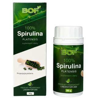 100% Spirulina Platensis 80g (200mg, 400tabl.) BOF