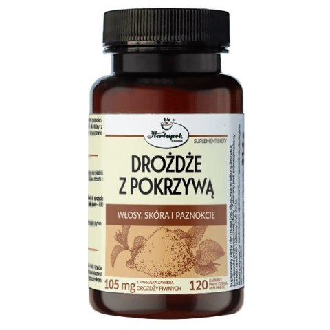 Drożdże z pokrzywą 120kaps. HERBAPOL KRAKÓW
