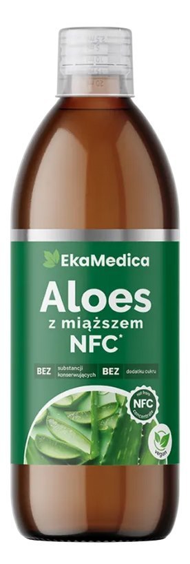 EkaMedica Aloes z miąższem 99,8% 0,5l